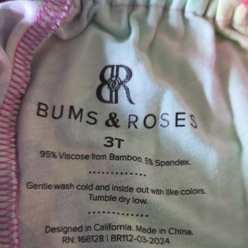 Bums And Roses Colorful Kids Romper - Picture 3 of 3